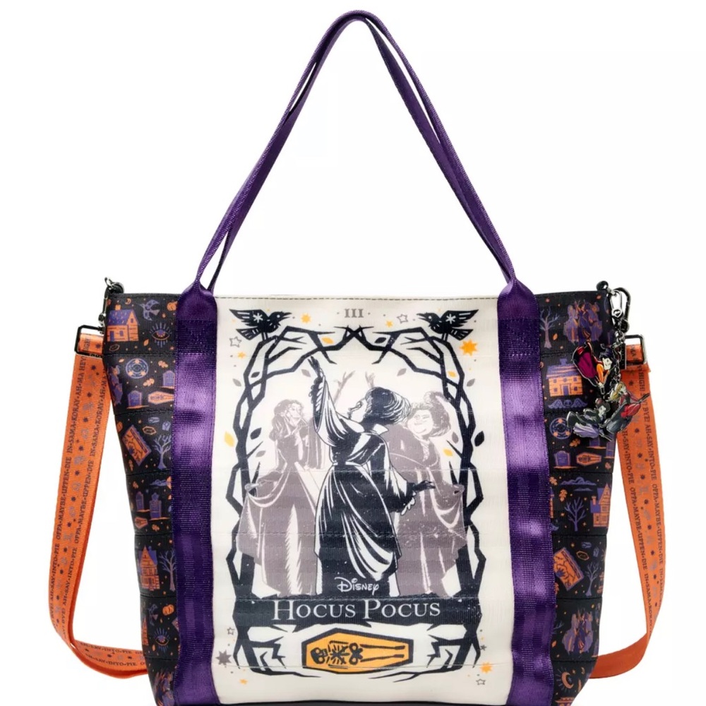 Harvey’s Disney Parks 2023 Hocus Pocus Sanderson Sisters Streamline Tote Bag NWT